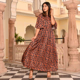 Bell Sleeved Floral Dress