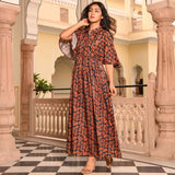 Bell Sleeved Floral Dress
