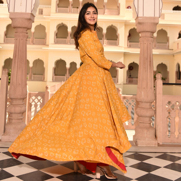 Yellow Bird Kurta Pant