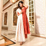 Red Bandhani Suit Set