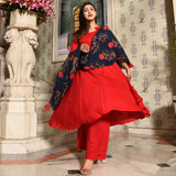 Red Blue Suit Set