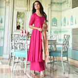 Chanderi Dupatta Suit Set