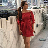 Off Shoulder Cotton Dress