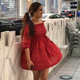 Off Shoulder Cotton Dress