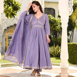Lilac Flora Suit Set