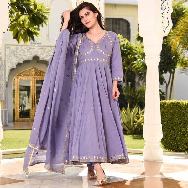 Lilac Flora Suit Set