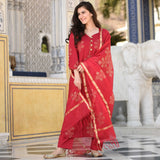 Sheer Red Suit Set