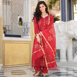 Sheer Red Suit Set