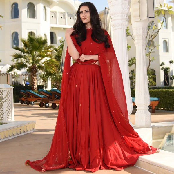 Beauty Red Lehenga Set