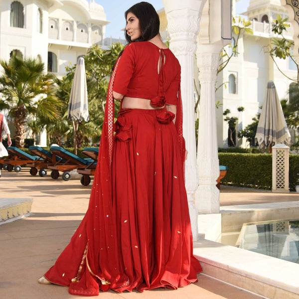 Beauty Red Lehenga Set