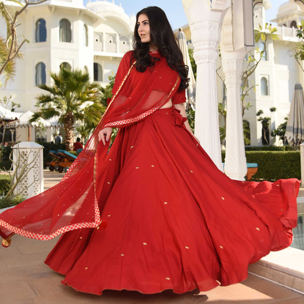 Beauty Red Lehenga Set