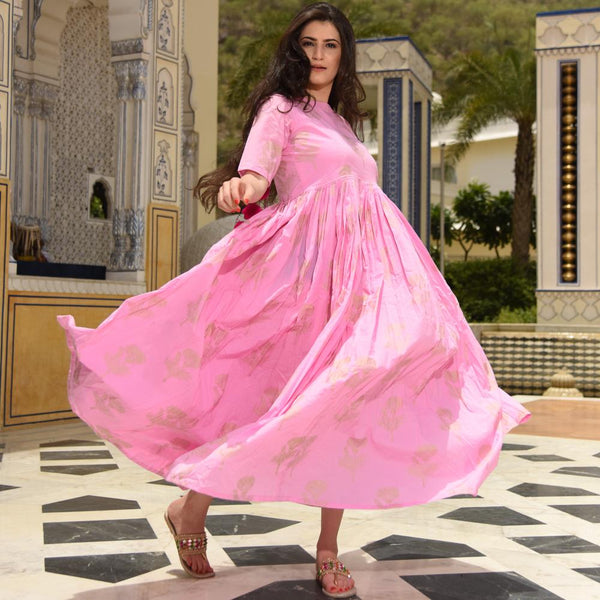 Taffy Colour Cotton Dress