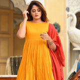 Mustard Red Suit Set