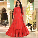 Empress Red Kurta Set