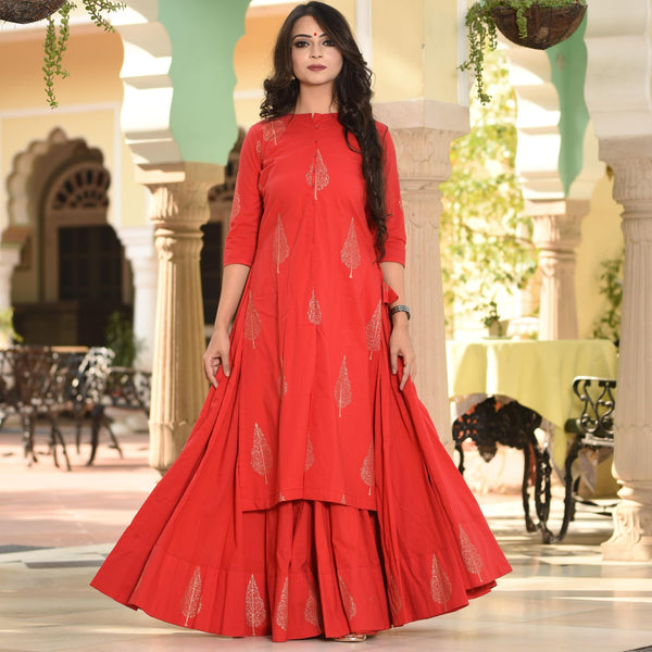 Empress Red Kurta Set