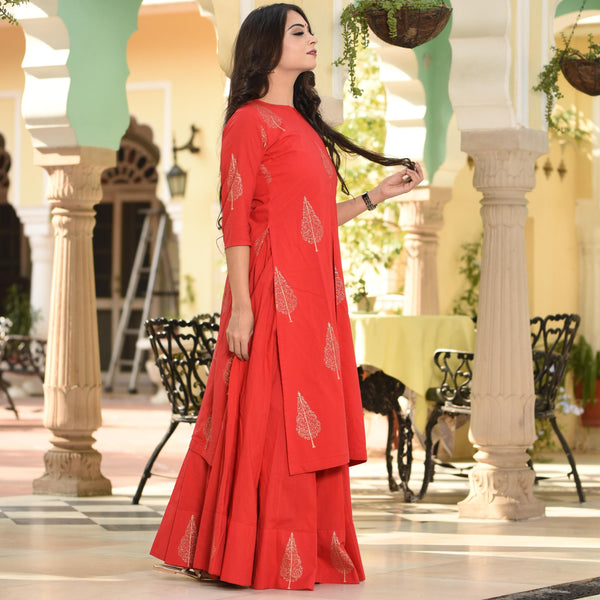 Empress Red Kurta Set