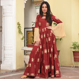 Frill Dress In Lotus