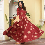 Frill Dress In Lotus