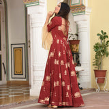 Frill Dress In Lotus