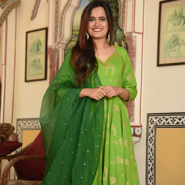 Leafy Green Suit Set