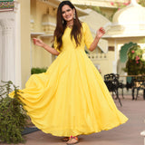 Lemon Puff Cotton Dress