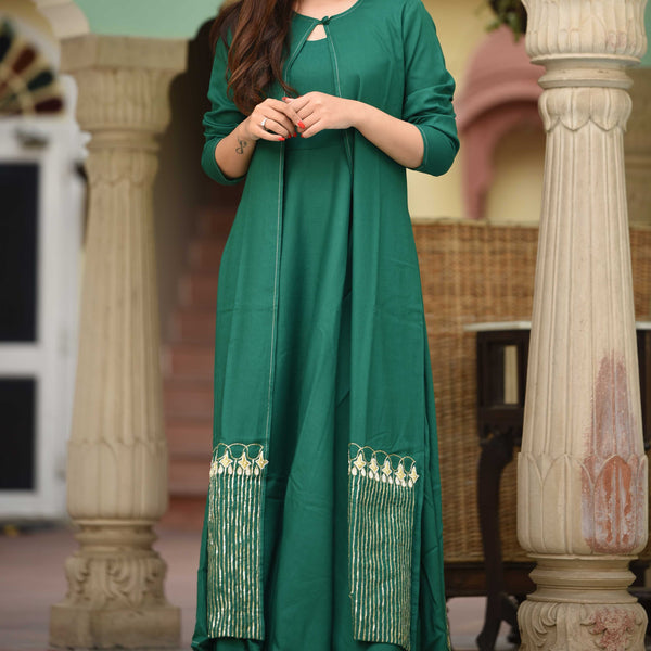 Green Apple Work Dress