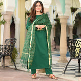 Plain Suit & Doriya Dupatta