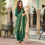 Plain Suit & Doriya Dupatta
