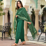 Plain Suit & Doriya Dupatta