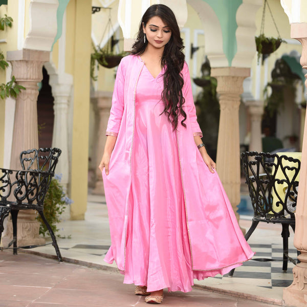 Moonga Silk Pink Dress