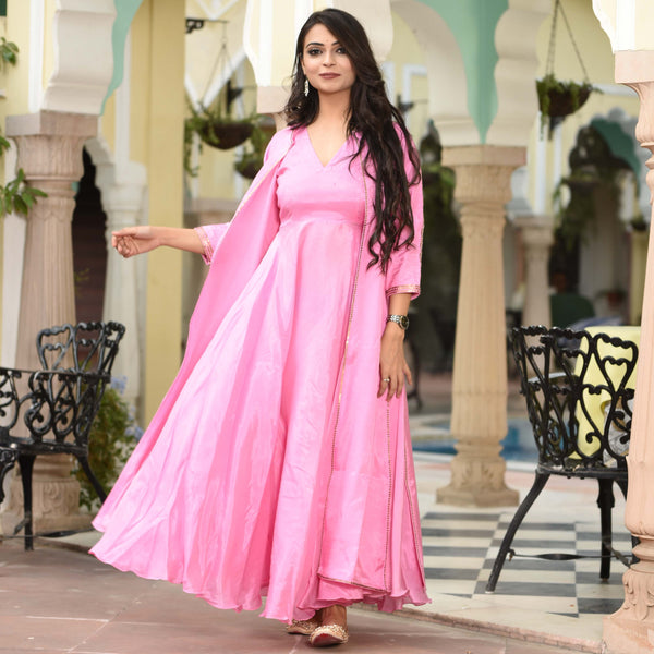 Moonga Silk Pink Dress
