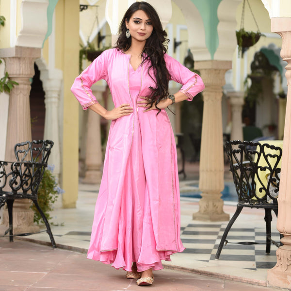 Moonga Silk Pink Dress