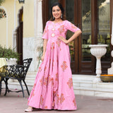 Lady Pink Cotton Dress
