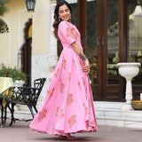 Lady Pink Cotton Dress