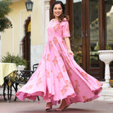 Lady Pink Cotton Dress