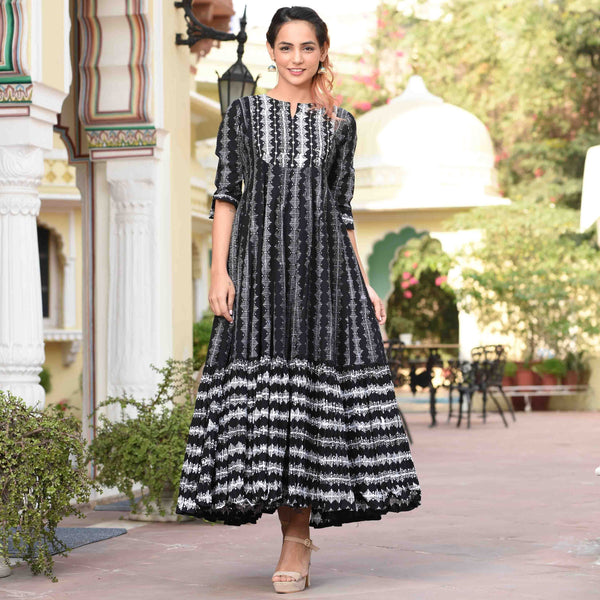 Black Geometric Dress