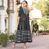 Black Geometric Dress
