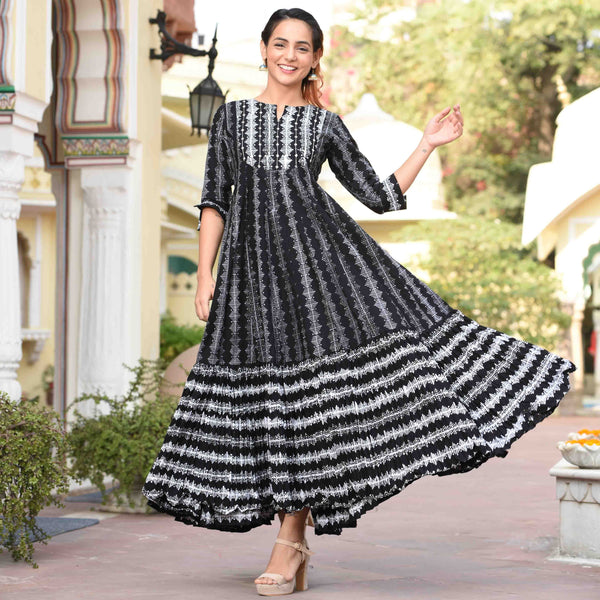 Black Geometric Dress
