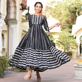 Black Geometric Dress