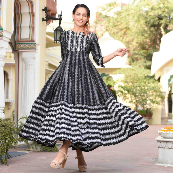 Black Geometric Dress