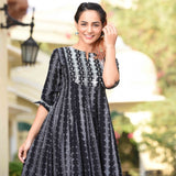Black Geometric Dress