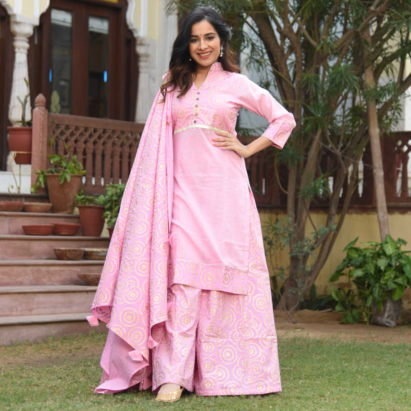 Pink Tint Suit Set