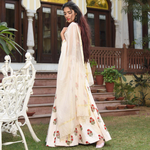 Mughal Butta Lehenga Set